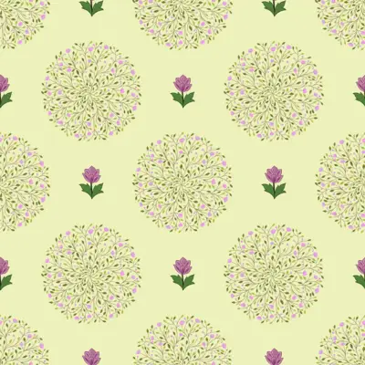 Floral Medallion Pattern
