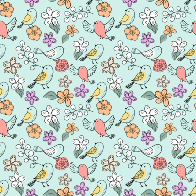 floral-bird-pattern by fabzure