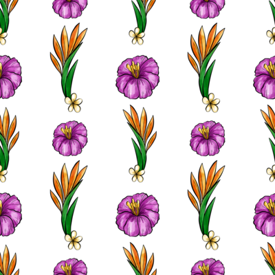 Tropical Flower Burst