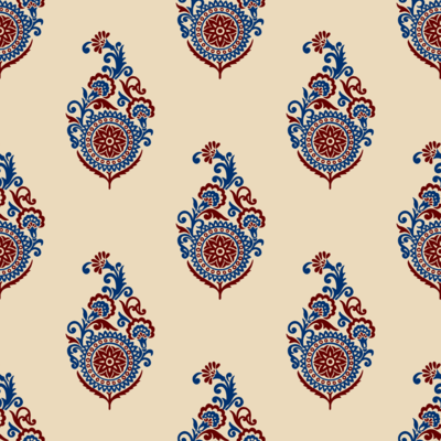 Paisley Floral Motif by 