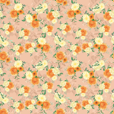 Floral Peach Garden