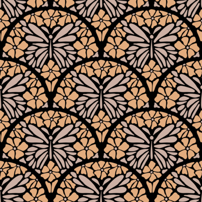 Floral Butterfly Motif
