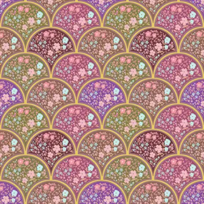 Floral Fan Medallion by 