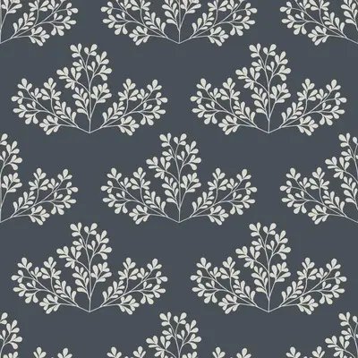 Soft Ivory Leafy Branches