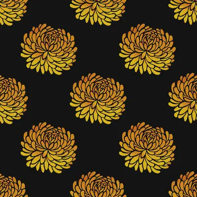 Golden Bloom Noir by 