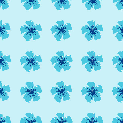 Tropical Aqua Bloom