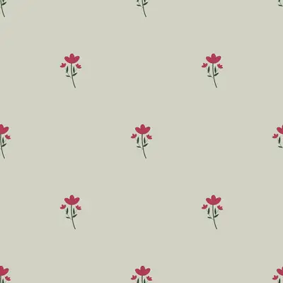 Charming Minimal Floral Sprig by 