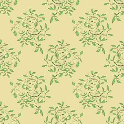 Lively Green Vine Swirl