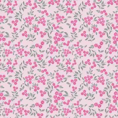 Fuchsia Bloom Dance On Baby Pink by 