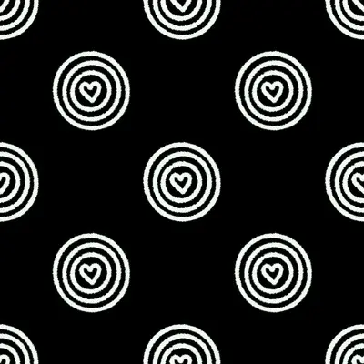 Monochrome Heart Spiral