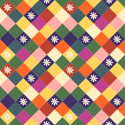 cheerful-patchwork-daisy by fabzure