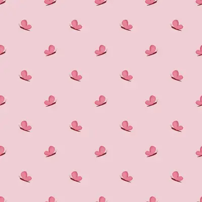 whimsical-pink-butterfly-pattern by fabzure