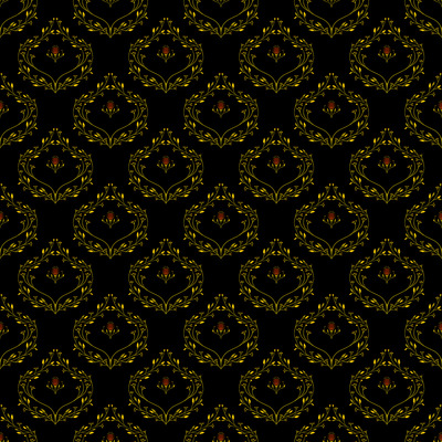 Gilded Noir Botanical Wreath