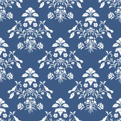 Floral Bird Damask by 