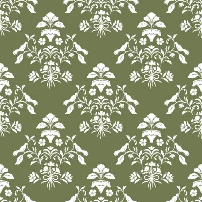 Bird Floral Damask