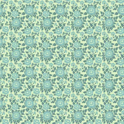 Teal Floral Bloom
