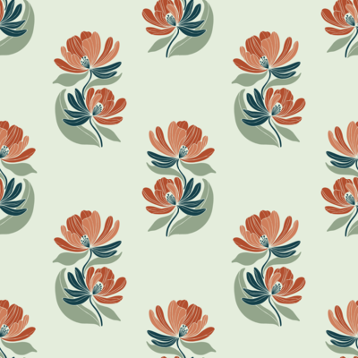 Retro Floral Blooms